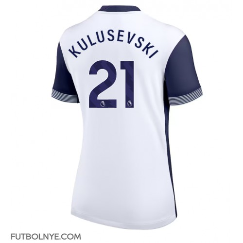 Camiseta Tottenham Hotspur Dejan Kulusevski #21 Primera Equipación para mujer 2024-25 manga corta